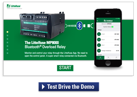 Demo the MP8000 Bluetooth Overload Relay App