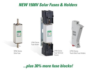 1500V Solar Fuses and Holders 1500V Solar Fuses and Holders
