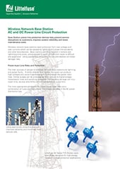 Wireless Network Base Station AC and DC Power Line Circuit Protection Application Note